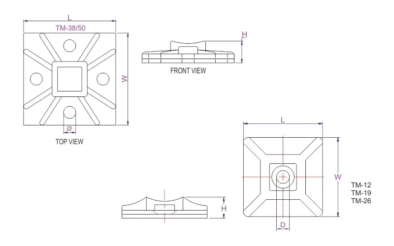 Nylon Screw Mounting Support Application